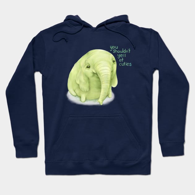 Tree Trunks quote: You shouldn't yell at cuties (Adventure Time fan art) Hoodie by art official sweetener